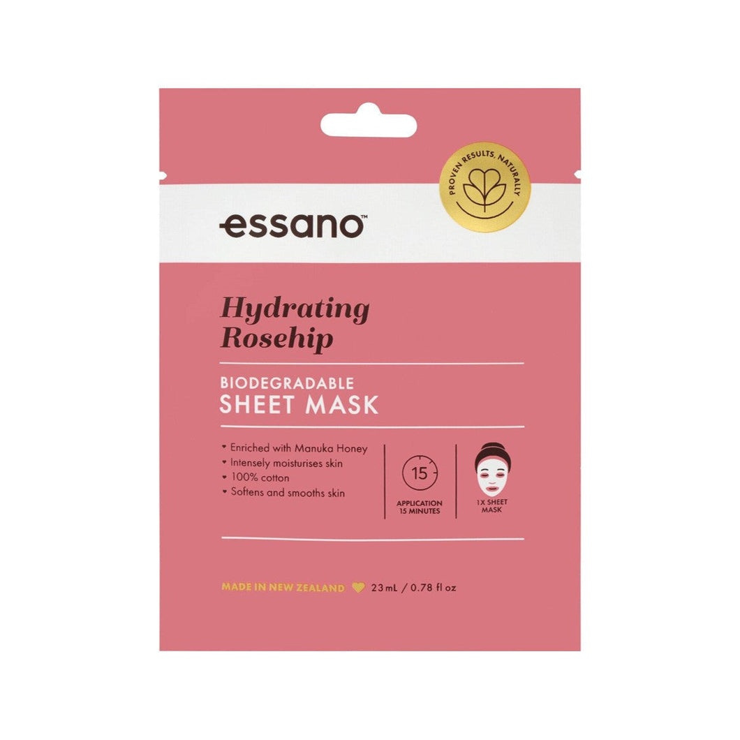 Essano - Hydrating Rosehip Biodegradable Sheet Mask